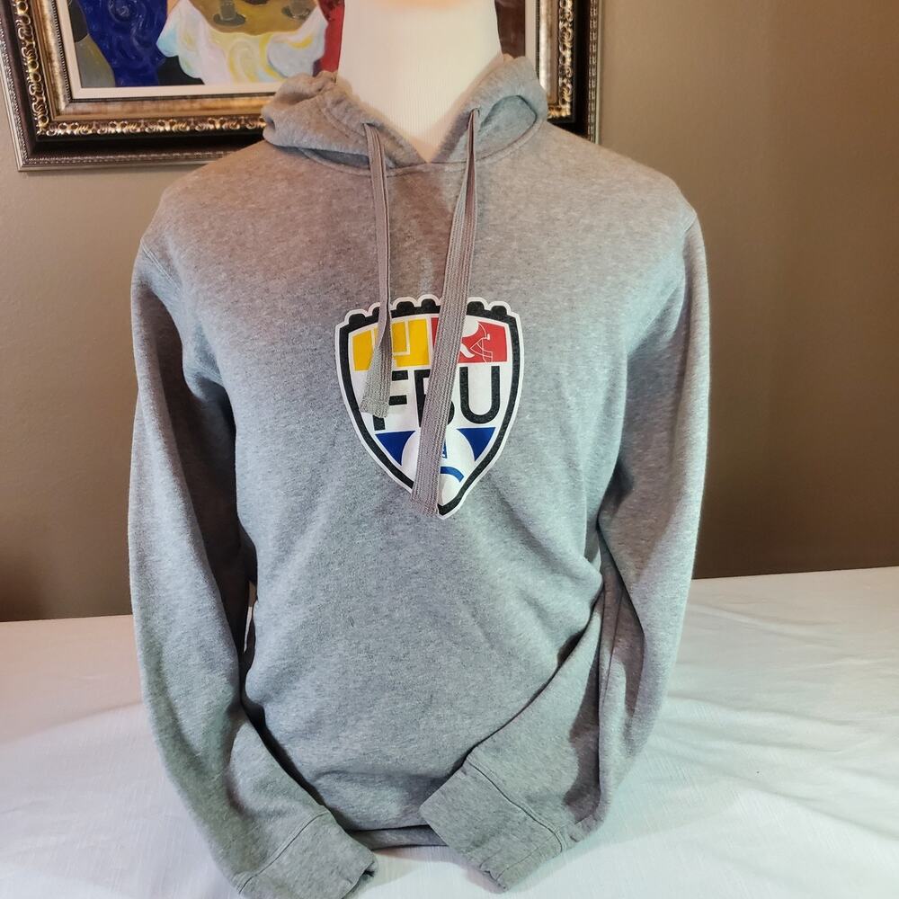 Adidas Football University FBU Hoodie Mens XL Gray Pullover Sweatshirt